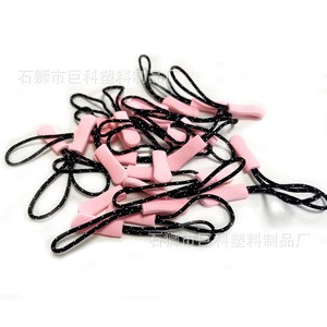 Tiradores de Cremallera de Plástico Rosa con Hilo Reflectante de TPU Sin Bloqueo para Bolsas de Ropa, Prendas, Textiles del Hogar, Industria del Calzado - Product Image 1