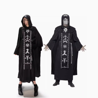 Costume de Jeu de Rôle Prêtre Catholique Médiéval pour Hommes, Horreur, Pasteur, Moine, Sorcier, Cosplay, Halloween, Carnaval, Fête, Déguisement Fantaisie pour Femmes
