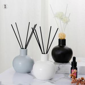 Fengxi <b>Ceramic</b> Aroma <b>Diffuser</b> Bottle Round Solid Color Essential Oil Holder Tabletop Home Decor DF1654 - Product Image 2