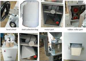 Machine industrielle à rouleaux en caoutchouc pour décortiquer le <span class=keywords><strong>riz</strong></span>, décortiqueuse <span class=keywords><strong>de</strong></span> graines <span class=keywords><strong>de</strong></span> ricin, décortiqueuse <span class=keywords><strong>de</strong></span> graines <span class=keywords><strong>de</strong></span> soja - Product Image 6