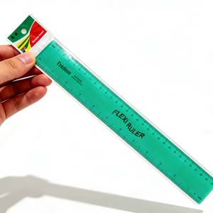 Regla Flexible Transparente de 30 cm en 4 Colores, Juego de Reglas de Plástico Suave Irrompible para Estudiantes, Herramienta de Medición en Oferta - Product Image 3