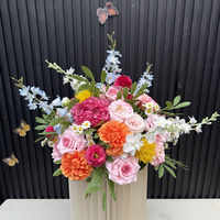 C-698 Hochwertige 40cm Maßgefertigte Langlebige Künstliche Seidenblumenkugeln Gartenstil Hochzeitstisch-Mittelstück