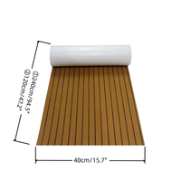 Revêtement de pont en mousse EVA auto-adhésif imitation teck pour bateaux, tapis de sol marin en mousse EVA pour bateaux
