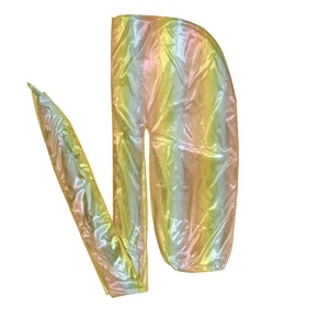 Magnifique Durag Ondulé pour Hommes, Bandeau en Satin Soyeux, <span class=keywords><strong>Bandana</strong></span> en Satin Duragsic avec Longue Bande en Polyester Respirant - Product Image 4