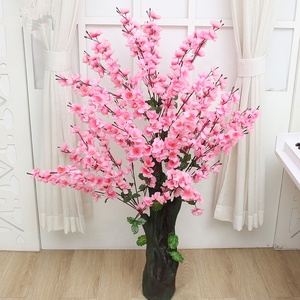 W06106 Bán Buôn 1.2M <span class=keywords><strong>Mini</strong></span> Trong Nhà Khách Sạn Trang Trí Nội Thất Hoa Nhựa Nhân Tạo Hoa Anh Đào Cây - Product Image 5