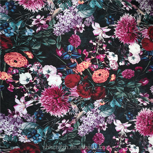 Tùy chỉnh thiết kế in hoa bông in bông spandex jersey vải dệt kim - Product Image 2