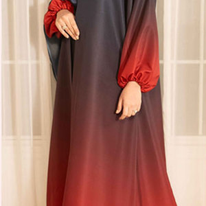 Women Lightweight Factory Directly Sell Modest Linen Custom Burqa Full Length Muslim Dress Seamless Lightweight Anti-Wrinkle - Product Image 4