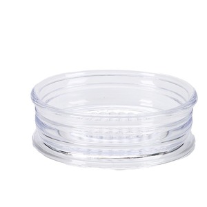 Transparent Round Plastic Soap Dish Da-0088 For Bathroom Sink Use - Product Image 4