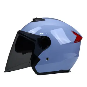 ABSホット販売レトロハーフフェイスヘルメットオートバイアドベンチャーツーリングヴィンテージハーフヘルメット