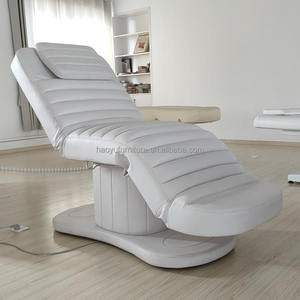 Lit cosmétique facial électrique à 3 moteurs en cuir rose de luxe Lit de salon avec thérapie réglable pour table de <span class=keywords><strong>massage</strong></span> électrique à usage hôtelier - Product Image 4