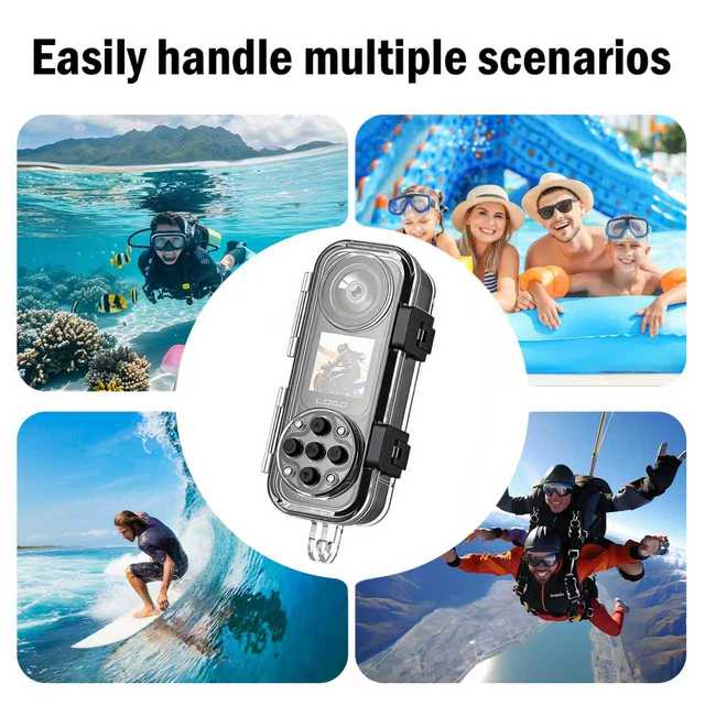 High Quality 4K HD Video Recorder Wearable Mini Action Camera Waterproof IP68 LCD Screen Rotatable Lens Wide Angle 130