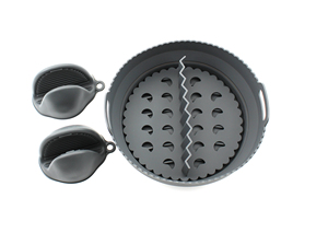 Revêtements en silicone ronds de <span class=keywords><strong>qualité</strong></span> alimentaire pour friteuse à <span class=keywords><strong>air</strong></span>, lot de 6 en 1, résistants à la chaleur, antidérapants, accessoires pour friteuse à <span class=keywords><strong>air</strong></span> pour la cuisine à domicile - Product Image 4