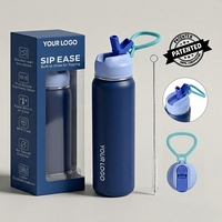 Bouteille d'eau sportive en acier inoxydable isolée, écologique, anti-fuite, avec logo personnalisé du fabricant, disponible en 24 oz et 32 oz