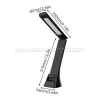 Protection des yeux Port de charge Usb Étude Led Lampe de table Contrôle tactile Pliable Lampe de table variable Lampe de bureau avec chargeur sans fil