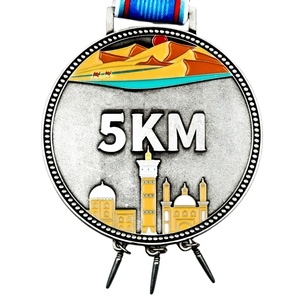 Custom Marathon Triathlon Running Events Manufacturer Free Design Low MOQ 50pcs Personalized Awards Making Sport Medals <b>Ribbons</b> - Product Image 1