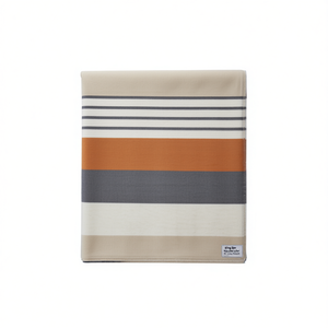 Couverture King Size, Couverture Queen Size rayée en peau de mouton tissée, literie minimaliste pour l'hiver, réversible avec Sherpa - Product Image 1