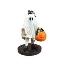 Décoration d'Halloween en gros à prix abordable pour l'extérieur, Grand fantôme gonflable, Ensemble de décoration animatronique effrayante avec éclairage LED