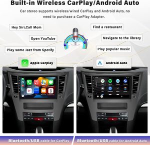(Stock en EE. UU.) Radio Estéreo para <span class=keywords><strong>Auto</strong></span> Podofo de 9 Pulgadas con Android 13 para <span class=keywords><strong>Subaru</strong></span> <span class=keywords><strong>Legacy</strong></span>/Outback 2010-2016, Carplay, Android <span class=keywords><strong>Auto</strong></span>, GPS, WiFi, Cámara de Reversa - Product Image 3