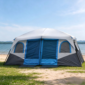 Tenda da Campeggio Grande con Due Camere e Un Soggiorno, Camera da Letto Privata, Vista Panoramica, Tenda Familiare per Campeggio all'Aperto e Viaggi nella Natura - Product Image 1