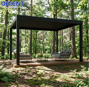 <span class=keywords><strong>Pergola</strong></span> automatique de luxe en aluminium <span class=keywords><strong>avec</strong></span> lames rotatives pour l'espace extérieur au bord de la piscine - Product Image 1