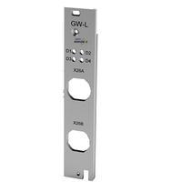 Panneau frontal de boîtier de commande en aluminium RDEKONO Schroff, usiné sur mesure par CNC, découpé au laser et sablé, pour instruments électroniques sur mesure