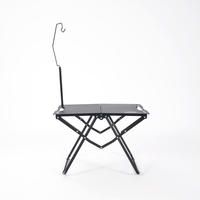 Table pliante tactique moderne réglable en hauteur, légère, en aluminium, robuste, portable, pour le camping et les activités de plein air