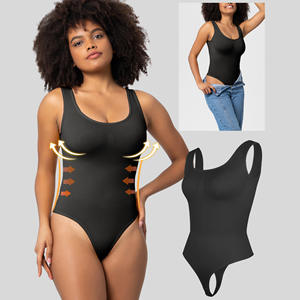 Faja Moldeadora de Cuerpo Completo para Mujer, Talla Grande, Delgada, Sin Costuras, Antibacteriana, con Efecto Tinte en el Abdomen, Levanta Glúteos, Reafirmante Posparto - Product Image 3