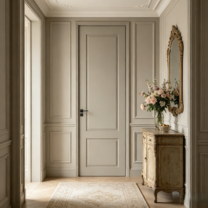 Portes de chambre personnalisées, style français, portes intérieures en bois massif multicouche laquées, pour chambres, hôtels et appartements - Product Image 3