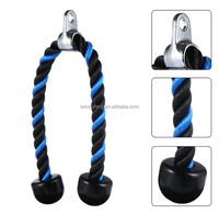 Corde de traction réglable en nylon/PVC robuste pour triceps, 70 cm, confortable, pour entraînement de musculation à domicile et usage commercial