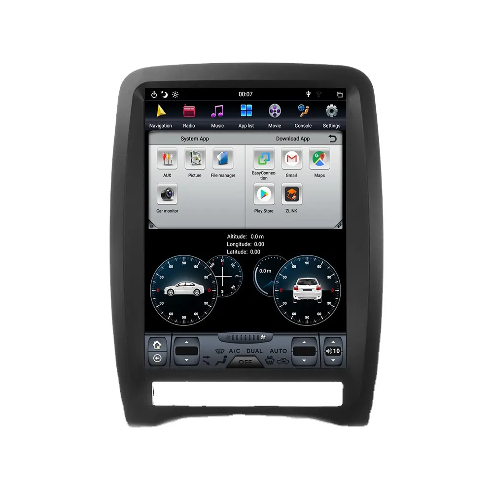 Rádio multimídia automotivo, rádio multimídia automotivo com android 12.1 128g e gps para dodge durango 2012-2019