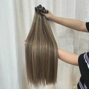 Paquetes de <span class=keywords><strong>Cabello</strong></span> Humano <span class=keywords><strong>Natural</strong></span> Remy Negro de Alta Calidad al por Mayor, Ondulado y Liso, <span class=keywords><strong>Cabello</strong></span> Chino con Trama - Product Image 6