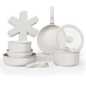 Juego de utensilios de cocina de piedra Maifan con patrón desmontable, antiadherente, para bistecs, wok y sartén, para uso doméstico - Product Image 2
