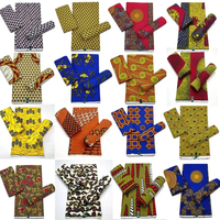 Kain Poplin Tenun Pola Kartun Kustom Cetak Afrika Batik 100% Katun untuk Pakaian