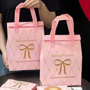 Sac à emporter réutilisable personnalisé, sac isotherme, sac à main non tissé, intérieur en aluminium, scellé, imperméable pour sac d'emballage - Product Image 2