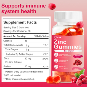 Integratore di Zinco in Gommose OEM per Adulti, Uomini e Donne, Supporto Immunitario, Vitamine, Pelle Sana, Miglioramento della Funzione Cerebrale - Product Image 2