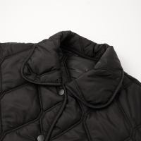 Veste matelassée en diamant pour femme, col rabattu, boutonnée, idéale pour le travail, manteau d'hiver, vente en gros