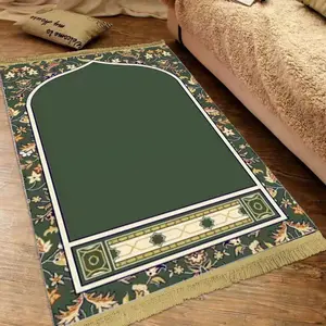 Tapis de prière sajadah personnalisé tapis de prière musulman en cristal design traditionnel