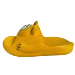 Yellow <b>Animal</b> Print <b>Plastic</b> Upper EVA Midsole PVC LiningAnti Slip Summer Closed Toe Women's Shoes - Product Image 4