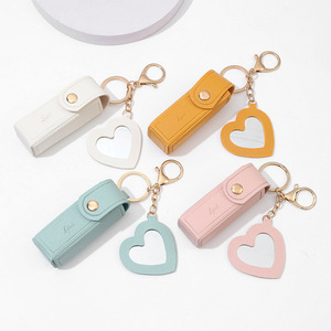 Bán Buôn Đa Màu Son Môi Pouch Với Mini Gương Đa Chức Năng Phụ Nữ Son Môi Túi Keychain Singe Khe Cắm Pouch Son Môi Trường Hợp - Product Image 1