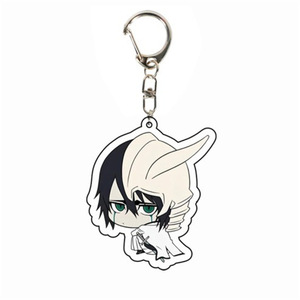 Anime créatif <span class=keywords><strong>Bleach</strong></span> Cartoon porte-clés Adorkable Kurosaki Ichigo <span class=keywords><strong>Ishida</strong></span> Uryuu Kuchiki Rukia Punk Halloween porte-clés sac cadeau - Product Image 3
