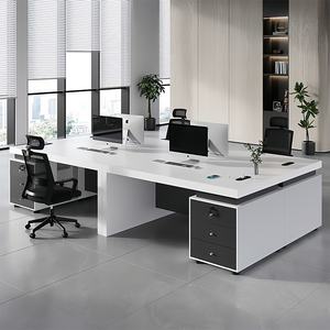 Escritorio de oficina en casa ejecutivo moderno, muebles baratos de roble con cajones de madera para dormitorio - Product Image 3