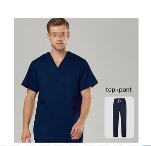 Venta directa de fábrica Uniforme de hospital con cuello en V para mujer Scrubs 65% Poliéster 35% Uniformes de algodón - Product Image 3