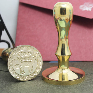 Popular <strong>Metal</strong> Handle Sellos Wax Seal Copper <strong>Stamp</strong> - Product Image 4