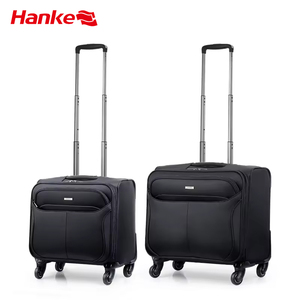 Valise à roulettes légère Hanke pour <span class=keywords><strong>cabine</strong></span>, bagage <span class=keywords><strong>de</strong></span> <span class=keywords><strong>voyage</strong></span> pour hommes d'affaires, bagage souple à roulettes, valise - Product Image 1