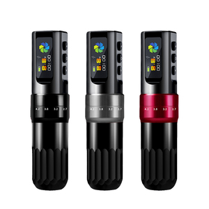 Máquina de Tatuaje Inalámbrica Recargable con Pantalla LED, Pluma de Tatuaje con Batería de 200 mAh para Uso en Arte Corporal - Product Image 1