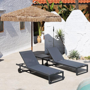 Otel, Tatil Köyü, Plaj Kulübü için Toz Boyalı Çelik Çerçeveli, İstiflenebilir Tasarımlı Ticari Sınıf Açık Hava Şezlongu - Product Image 5