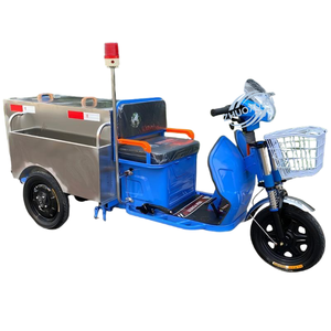 Tricycle électrique de transfert de déchets 400L en acier inoxydable, benne hydraulique, capacité de charge 100-200kg, autonomie 50-70km pour usage urbain - Product Image 5