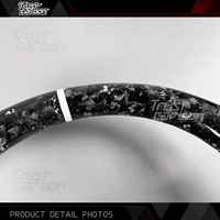 Volante de Fibra de Carbono Forjado Personalizado en Blanco Plateado con Pantalla LED para Hyundai Elantra I30N I20N Veloster N 2021-2025