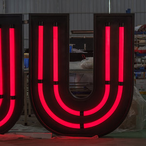 Kim Loại Khung <span class=keywords><strong>LED</strong></span> Sáng Ba Chiều Thư Thanh Sáng Dấu Hiệu Cửa Hàng Sàn Kim Loại Dấu Hiệu Tùy Chỉnh - Product Image 4