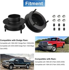 Bộ Cân Bằng <span class=keywords><strong>2</strong></span> Inch Cho <span class=keywords><strong>Dodge</strong></span> <span class=keywords><strong>Ram</strong></span> 1500/<span class=keywords><strong>2500</strong></span>/3500 1994-2012 Bộ Nâng Thanh Chống Đỡ 4WD 4x4 - Product Image 4